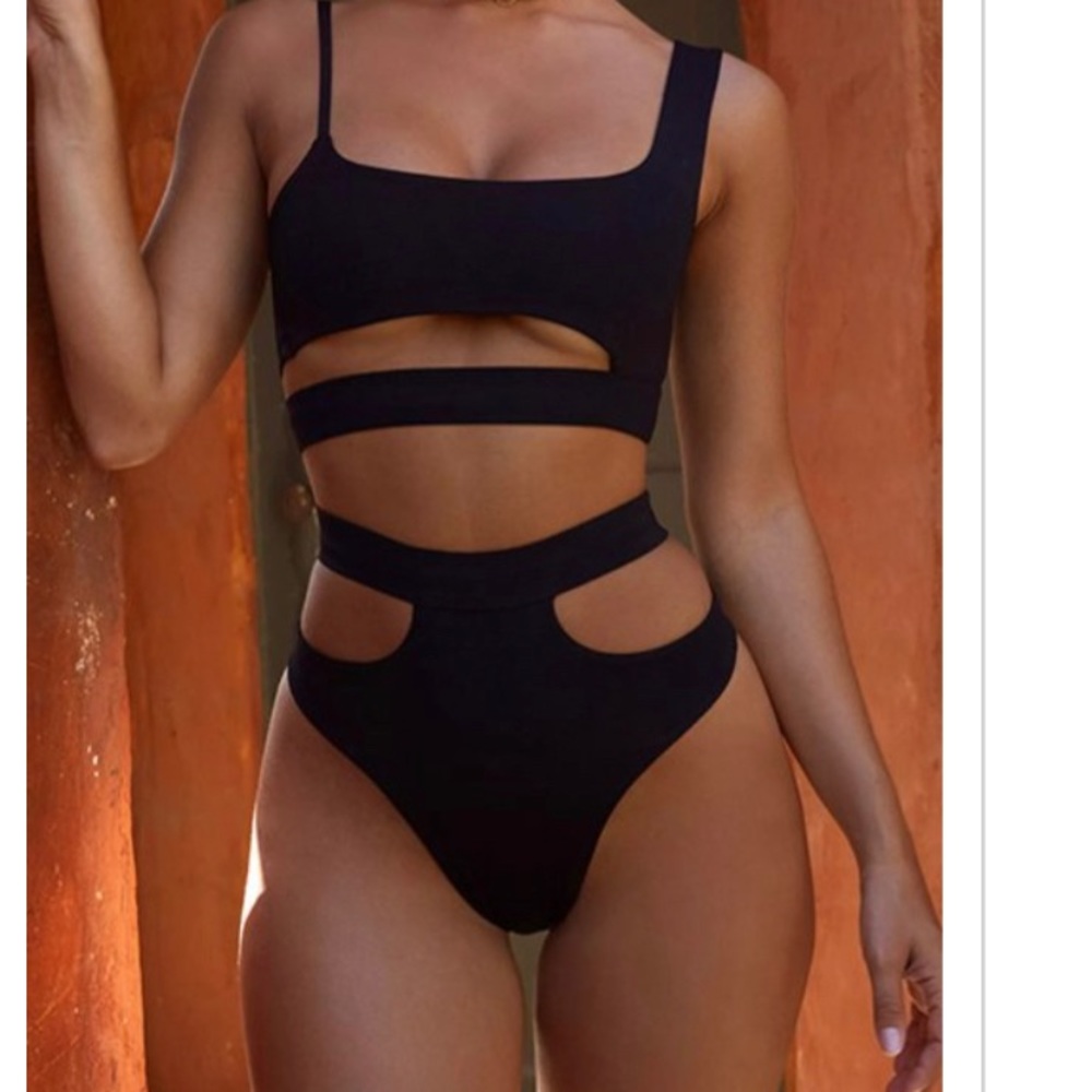 Black Thong Swimsuit! Brand New !